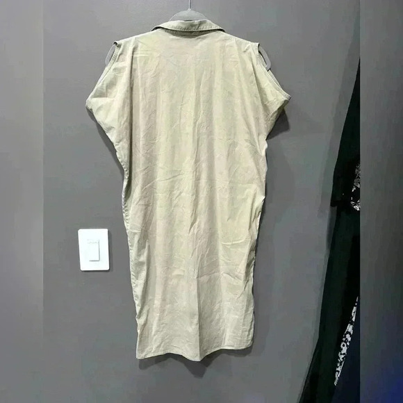 Sara Roka Linen Button Shirt Dress Size Medium Women Italy Ret $590 - Picture 4 of 5